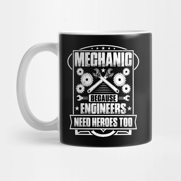 Mechanic Mechanist Mechanician Fitter by Krautshirts